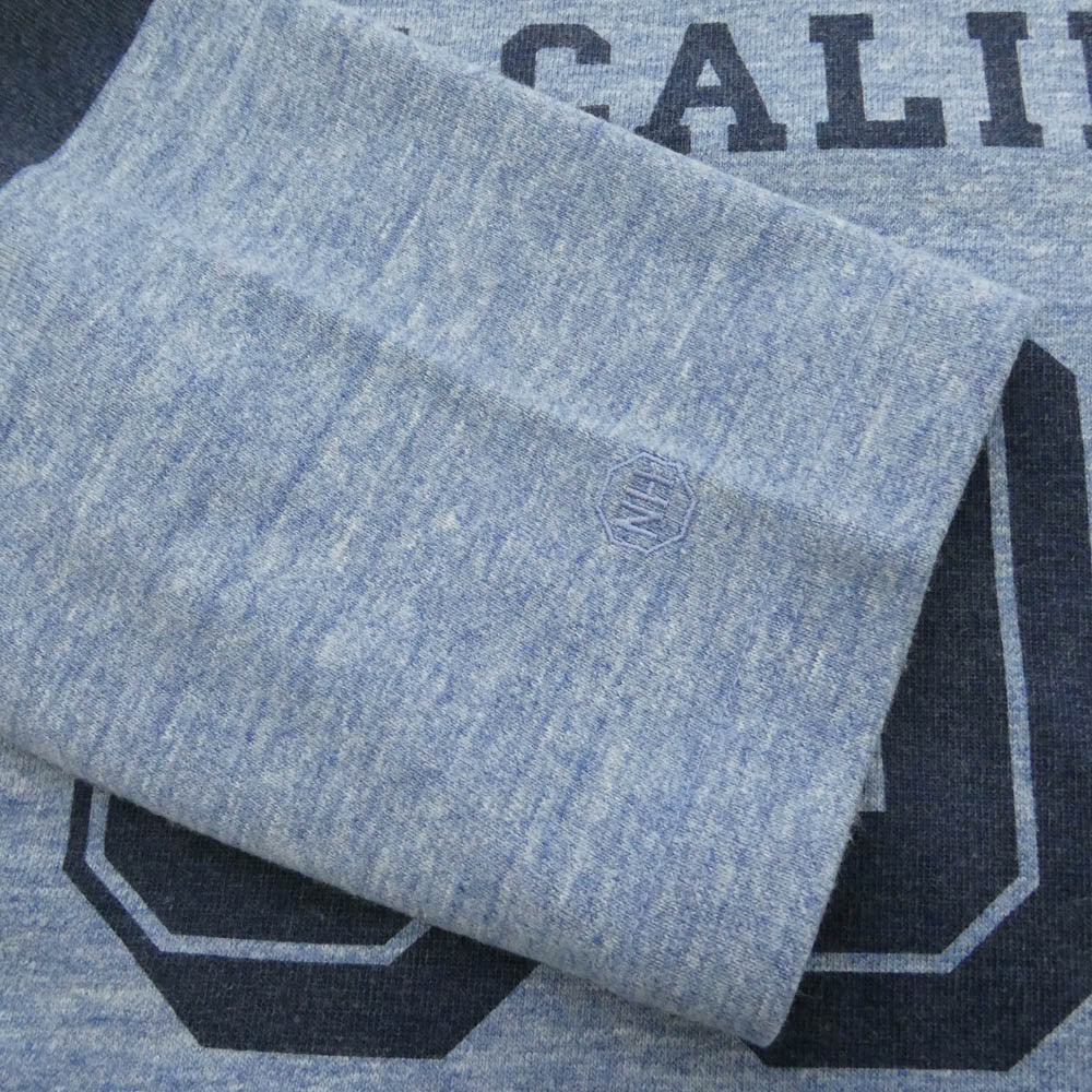 NEIGHBORHOOD ネイバーフッド 11AW 112ATNH-CSM01 CALIF 69 FB ECR CREW 3Q カリフ クルーネック 七分袖 カットソー ライトブルー系 M【中古】