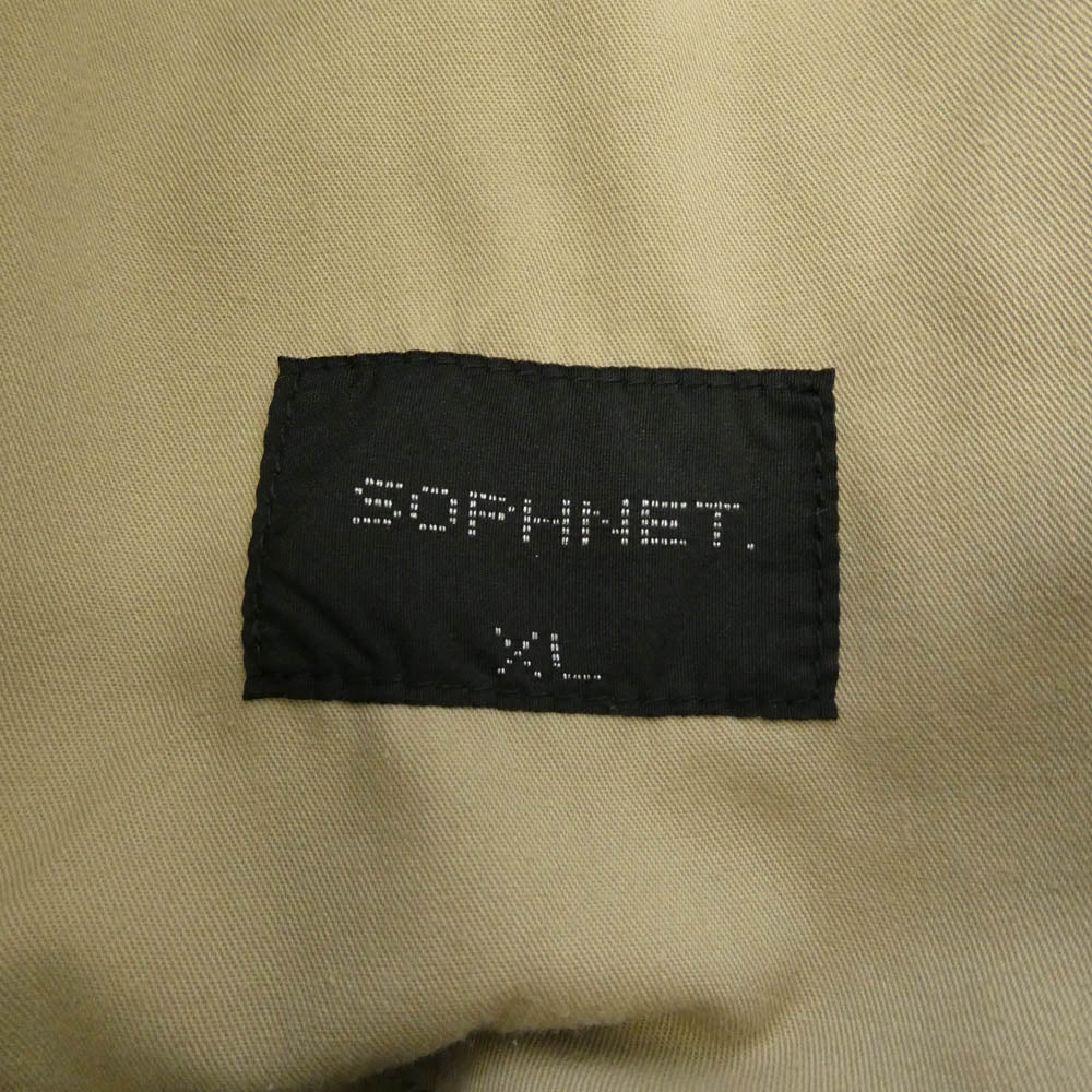 SOPHNET. ソフネット 21AW SOPH-212048 WIDE CROPPED PANTS ワイド クロップド パンツ ベージュ系 XL【中古】