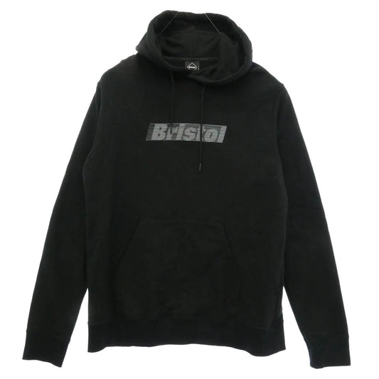 F.C.R.B. エフシーアールビー 25SS FCRB-250079 EFFECT LINE LOGO TEAM SWEAT HOODIE エフェクト ライン ロゴ チーム スウェット フーディー パーカー ブラック系 XL【中古】