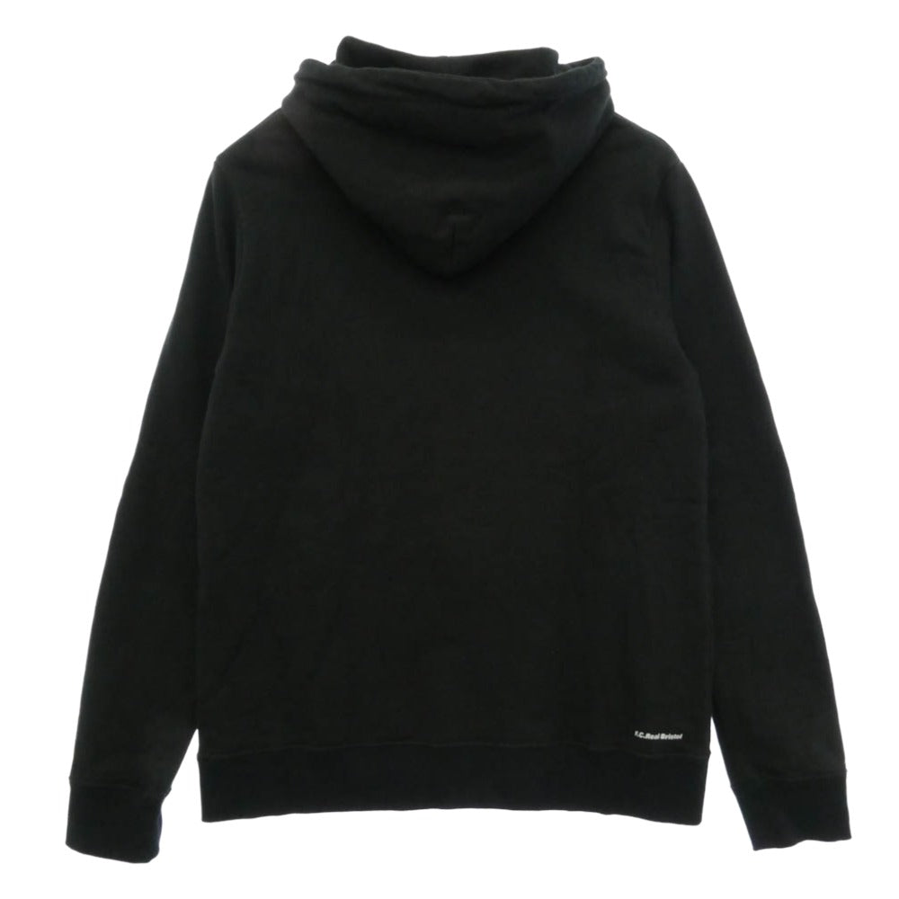 F.C.R.B. エフシーアールビー 25SS FCRB-250079 EFFECT LINE LOGO TEAM SWEAT HOODIE エフェクト ライン ロゴ チーム スウェット フーディー パーカー ブラック系 XL【中古】