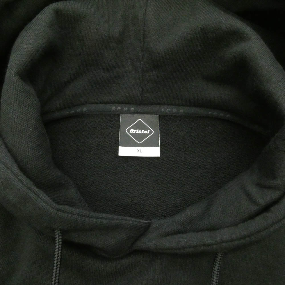 F.C.R.B. エフシーアールビー 25SS FCRB-250079 EFFECT LINE LOGO TEAM SWEAT HOODIE エフェクト ライン ロゴ チーム スウェット フーディー パーカー ブラック系 XL【中古】