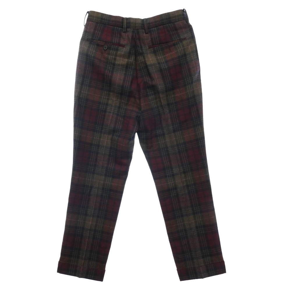 Paul Smith ポール・スミス 213101 998U チェック ウール スラックス パンツ マルチカラー系 M【中古】