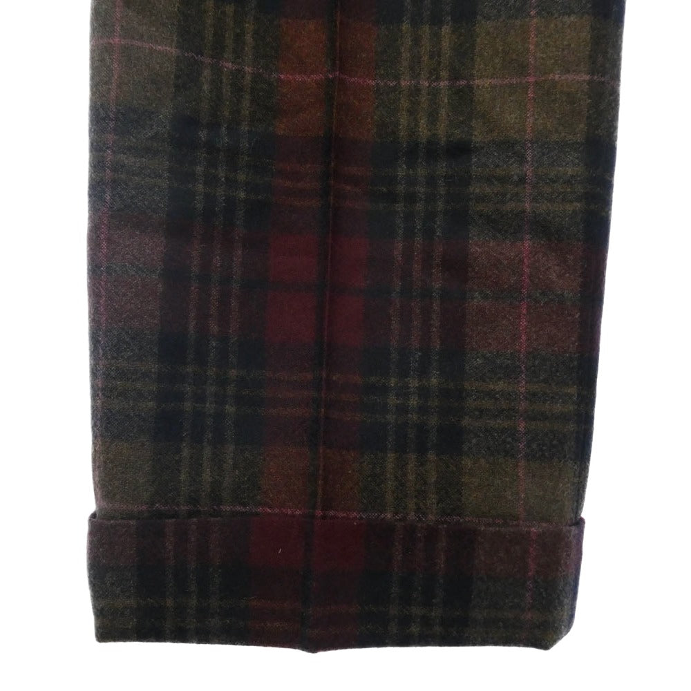 Paul Smith ポール・スミス 213101 998U チェック ウール スラックス パンツ マルチカラー系 M【中古】