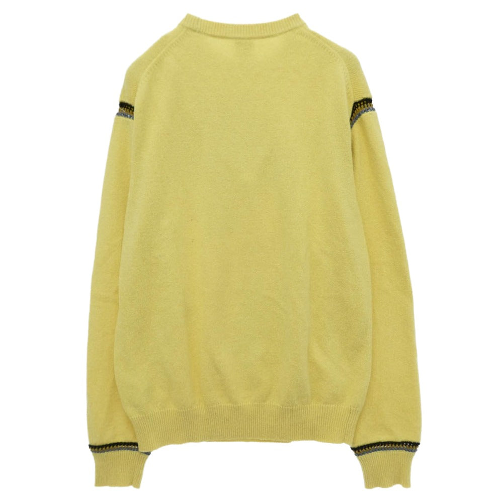 Paul Smith ポール・スミス 123407 143X Sunflower ひまわり サンフラワー クルーネック ニット イエロー系 M【中古】