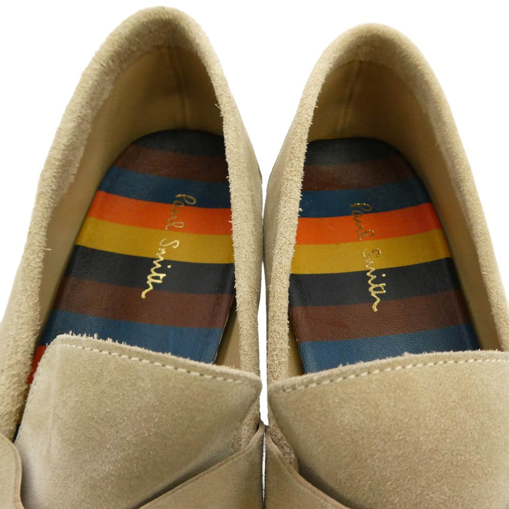 Paul Smith ポール・スミス イタリア製 スエード ローファー レザーシューズ ベージュ系 6【中古】