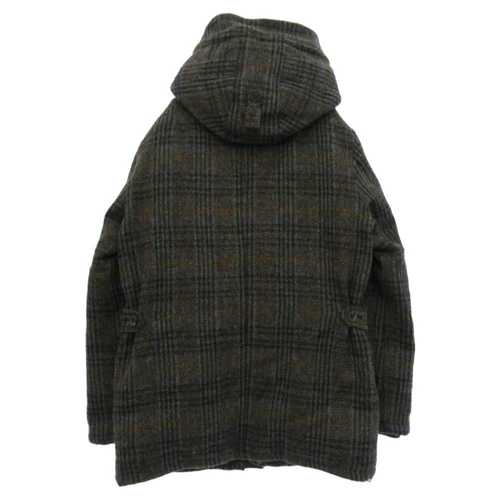 The DUFFER of ST.GEORGE ザダファーオブセントジョージ HARRIS TWEED ハリスツイード ウール 裏地ペイズリー柄 N-2B ダウンジャケット グレー系 M【中古】