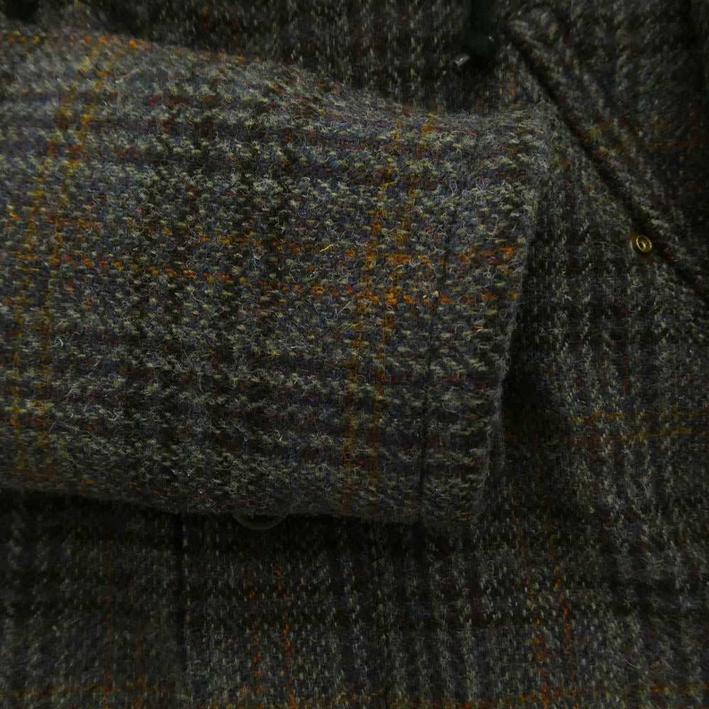 The DUFFER of ST.GEORGE ザダファーオブセントジョージ HARRIS TWEED ハリスツイード ウール 裏地ペイズリー柄 N-2B ダウンジャケット グレー系 M【中古】