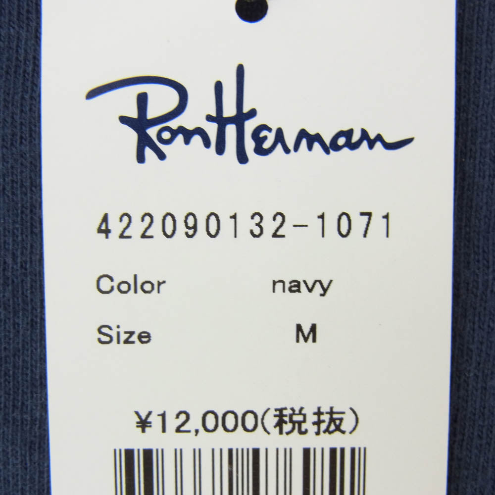 Ron Herman ロンハーマン 422090132-1071 CALIFORNIA CITY ポケット Tシャツ ネイビー系 M【新古品】【未使用】【中古】