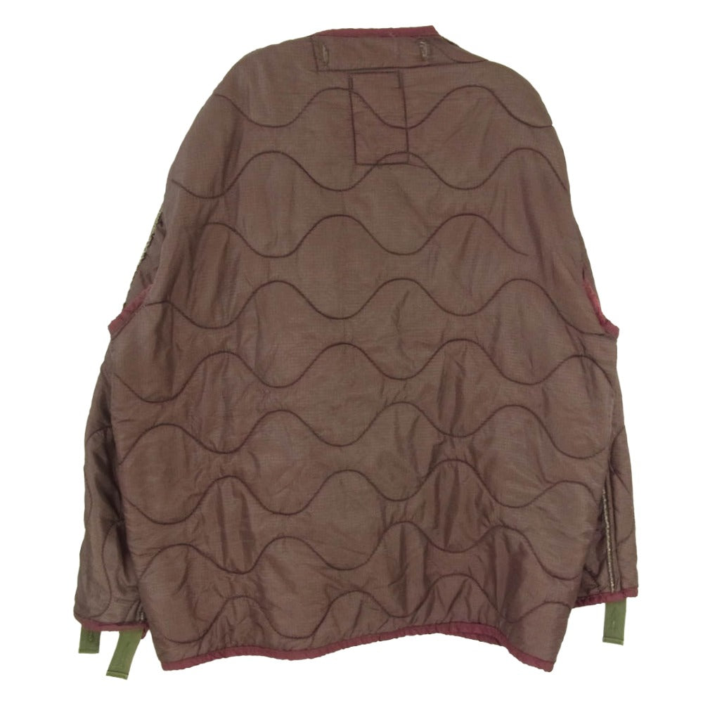 ダン U.S ARMY M-65 QUILTING LINER REMAKE リメイク キルティング ジャケット ブラウン系 7080/0414【中古】