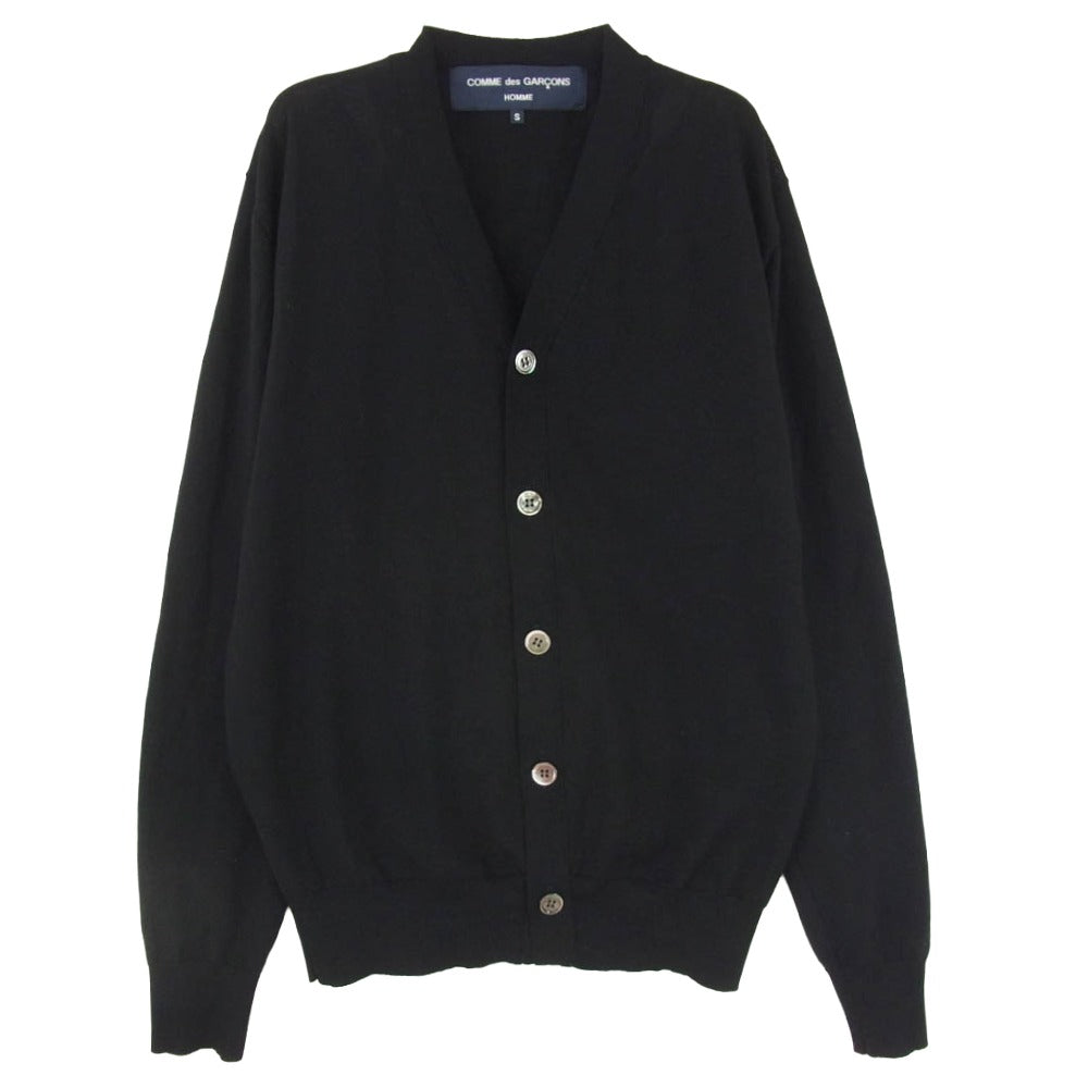 COMME des GARCONS HOMME コムデギャルソンオム AD2006 HS-N003 00s 06年製 5ボタン Vネック ニット カーディガン ブラック系 S【中古】