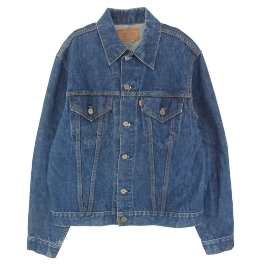 Levi's リーバイス 70s 70505-0217 4th small e ボタン裏刻印522 ケアタグ欠損 デニム ジャケット インディゴブルー系 42【中古】