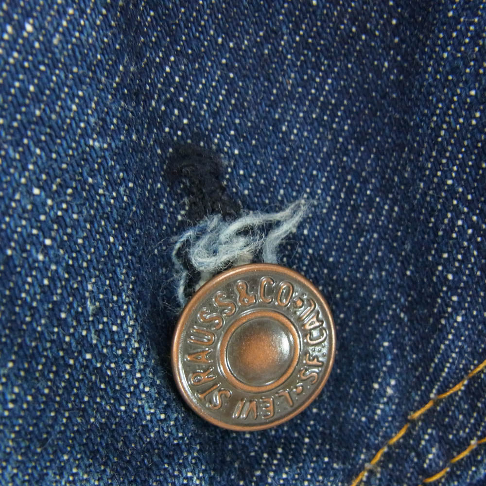 Levi's リーバイス 70s 70505-0217 4th small e ボタン裏刻印522 ケアタグ欠損 デニム ジャケット インディゴブルー系 42【中古】