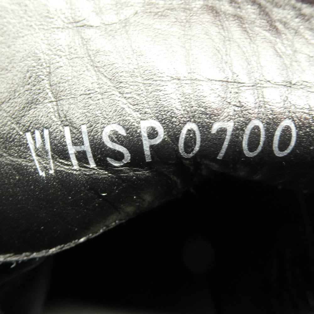 ダブルエイチ WHSP0700S 撥水 スエード サイドゴア ブーツ ブラック系 8【新古品】【未使用】【中古】