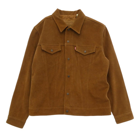 Levi's リーバイス JOURNAL STANDARD ジャーナルスタンダード 25SS 0022R-0002 x JOURNAL STANDARD ジャーナルスタンダード TYPE 3 スエード トラッカー ジャケット ブラウン系 L【極上美品】【中古】