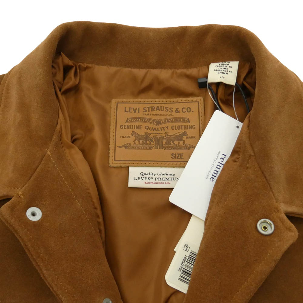 Levi's リーバイス JOURNAL STANDARD ジャーナルスタンダード 25SS 0022R-0002 x JOURNAL STANDARD ジャーナルスタンダード TYPE 3 スエード トラッカー ジャケット ブラウン系 L【極上美品】【中古】