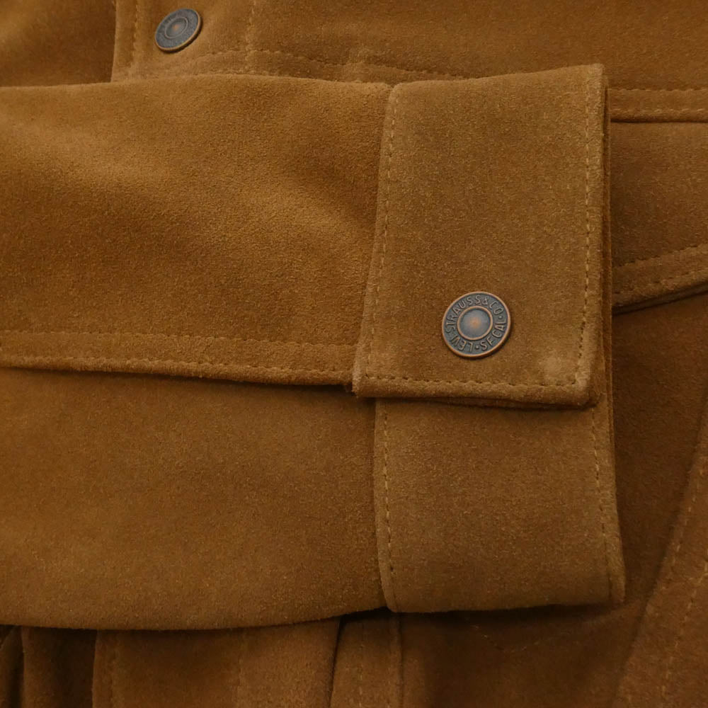 Levi's リーバイス JOURNAL STANDARD ジャーナルスタンダード 25SS 0022R-0002 x JOURNAL STANDARD ジャーナルスタンダード TYPE 3 スエード トラッカー ジャケット ブラウン系 L【極上美品】【中古】