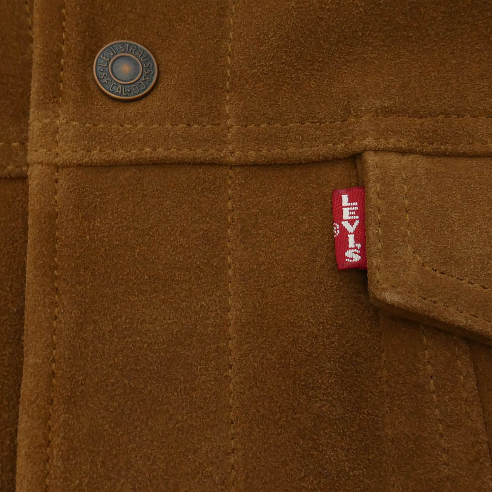 Levi's リーバイス JOURNAL STANDARD ジャーナルスタンダード 25SS 0022R-0002 x JOURNAL STANDARD ジャーナルスタンダード TYPE 3 スエード トラッカー ジャケット ブラウン系 L【極上美品】【中古】