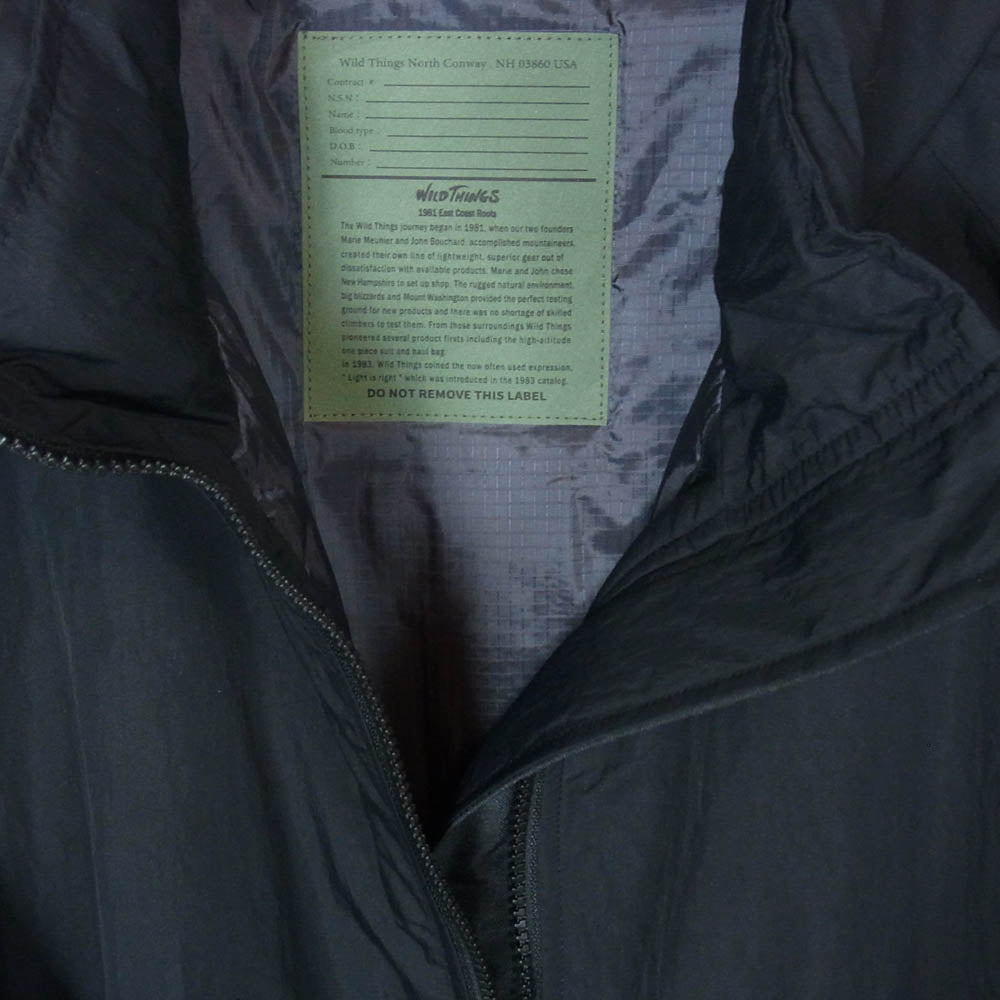 WILDTHINGS ワイルドシングス WT25105SK HAPPY JACKET TYPE2 ハッピー 中綿 ジャケット ブラック系 L【中古】
