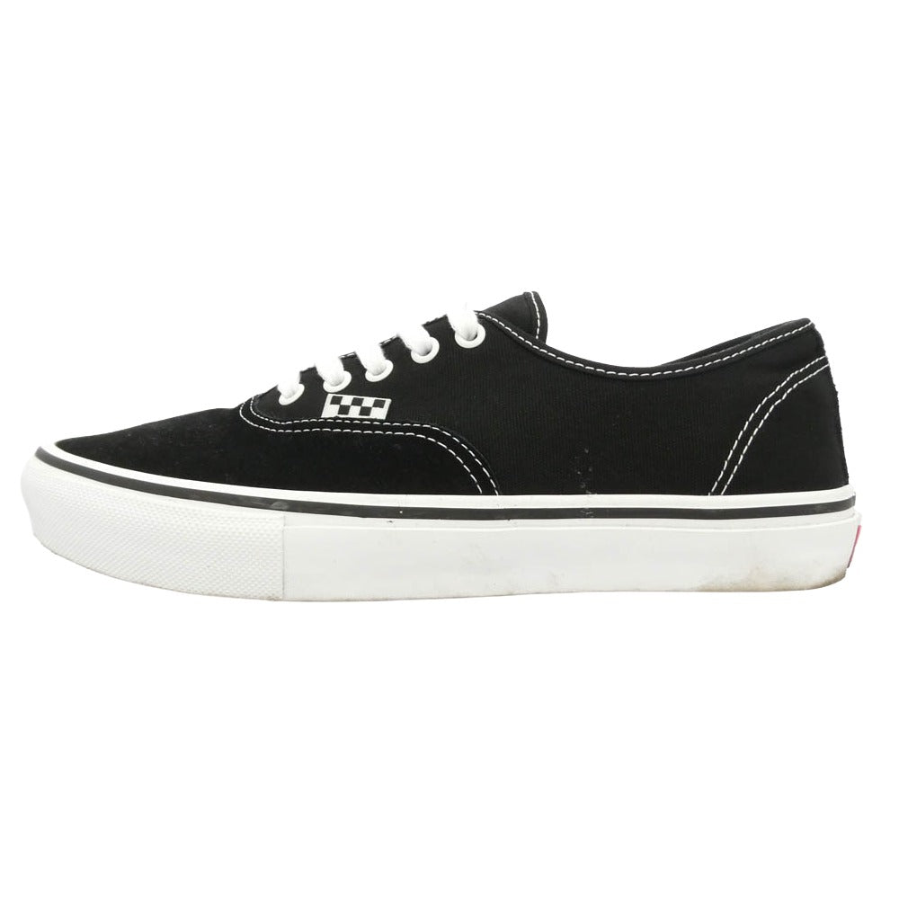 VANS バンズ VN0A5FC8Y28 Skate Authentic スケート オーセンティック スエードレザー×キャンバス ローカット スニーカー ブラック系 28cm【中古】