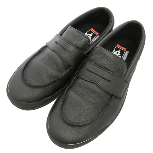 VANS バンズ VN000VAQBKA SKATE LOAFER レザー スケート レザー スリッポン ブラック系 28.5【中古】
