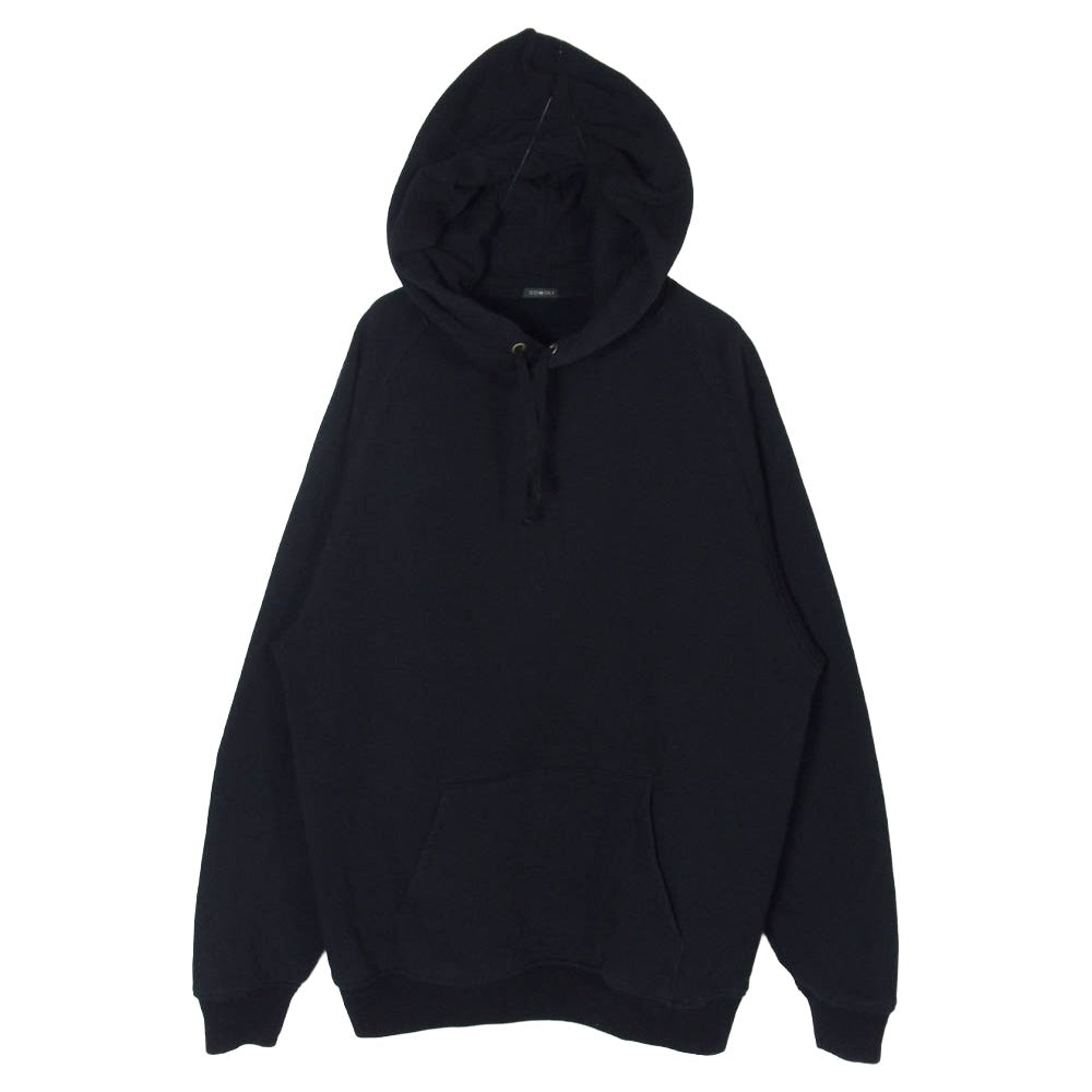COMOLI コモリ 25AW C03-05017 コットン 裏毛 プルオーバー フーディー パーカー ブラック系 3【中古】