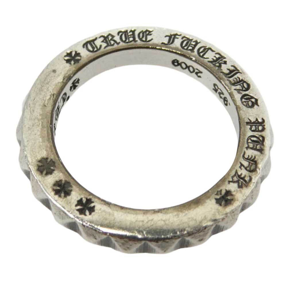CHROME HEARTS クロムハーツ（原本無） TFP PNK BIG トゥルー ファッキン パンク ビック パンク リング シルバー系 9号【中古】