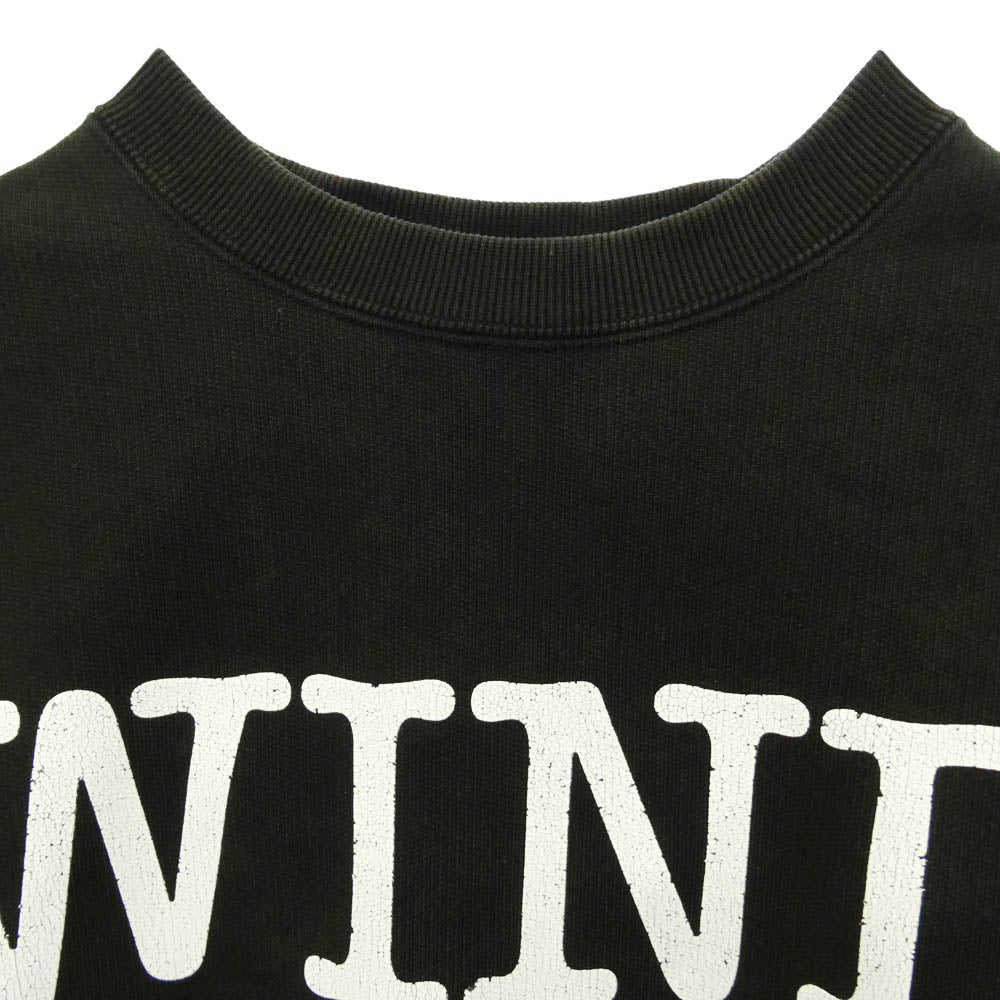 WIND AND SEA ウィンダンシー WDS-O-HRT-25-Q2-CS-03 CREWNECK SWEATSHIRT HEART クルーネック スウェットシャツ ハート トレーナー ブラック系 M【中古】