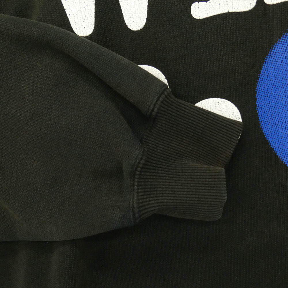 WIND AND SEA ウィンダンシー WDS-O-HRT-25-Q2-CS-03 CREWNECK SWEATSHIRT HEART クルーネック スウェットシャツ ハート トレーナー ブラック系 M【中古】