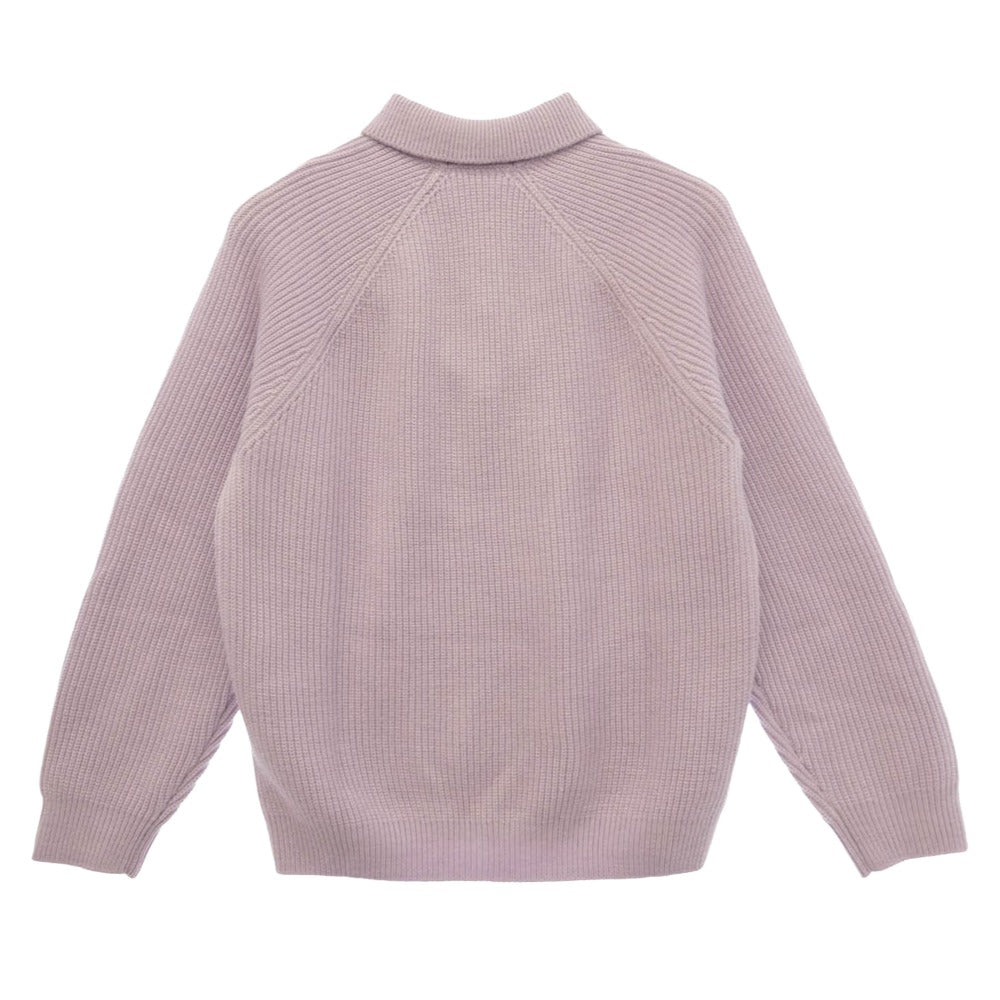 Supreme シュプリーム 25AW Small Box Logo Polo Sweater スモールボックスロゴ ニット ポロ セーター パープル系 M【中古】