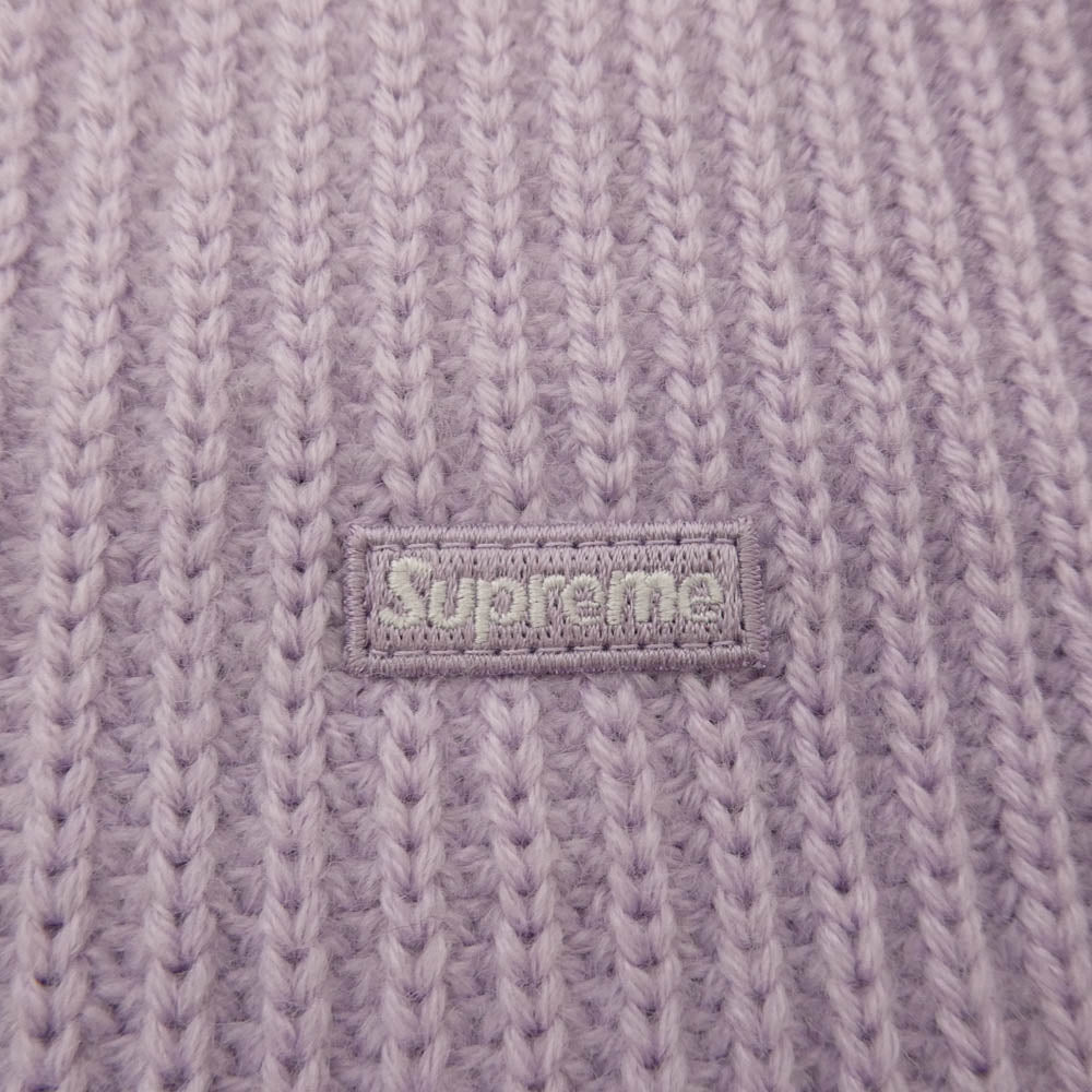 Supreme シュプリーム 25AW Small Box Logo Polo Sweater スモールボックスロゴ ニット ポロ セーター パープル系 M【中古】