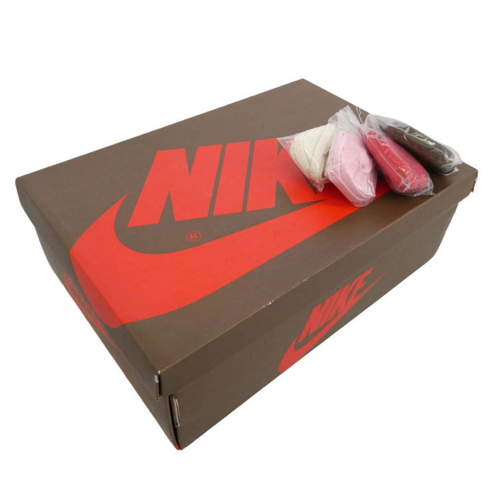 NIKE ナイキ CD4487-100 × Travis Scott 【フェイクバスターズ鑑定済】Air Jordan 1 Retro High OG TS SP Sail Dark Mocha AJ1 トラヴィススコット エアジョーダン1 レトロ ハイ ハイカット スニーカー ホワイト系 ブラウン系 28cm【極上美品】【中古】