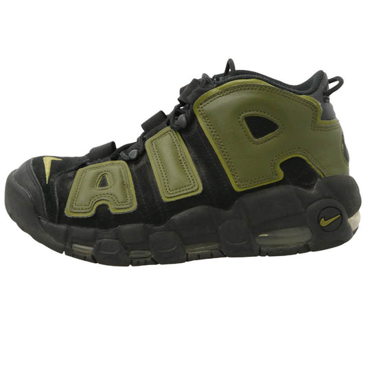 NIKE ナイキ DH8011-001 Air More Uptempo '96 Rough Green エアモアアップテンポ モアテン スニーカー ブラック系 モスグリーン系 26.5cm【中古】