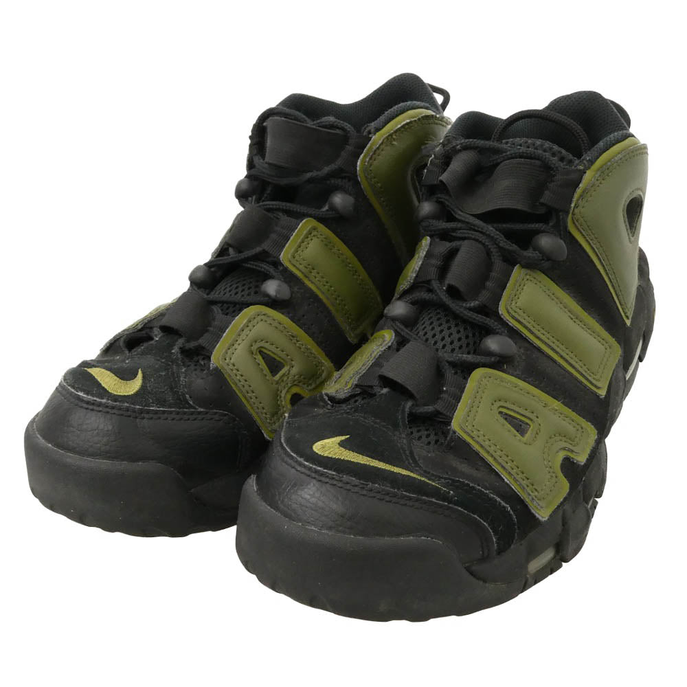 NIKE ナイキ DH8011-001 Air More Uptempo '96 Rough Green エアモアアップテンポ モアテン スニーカー ブラック系 モスグリーン系 26.5cm【中古】