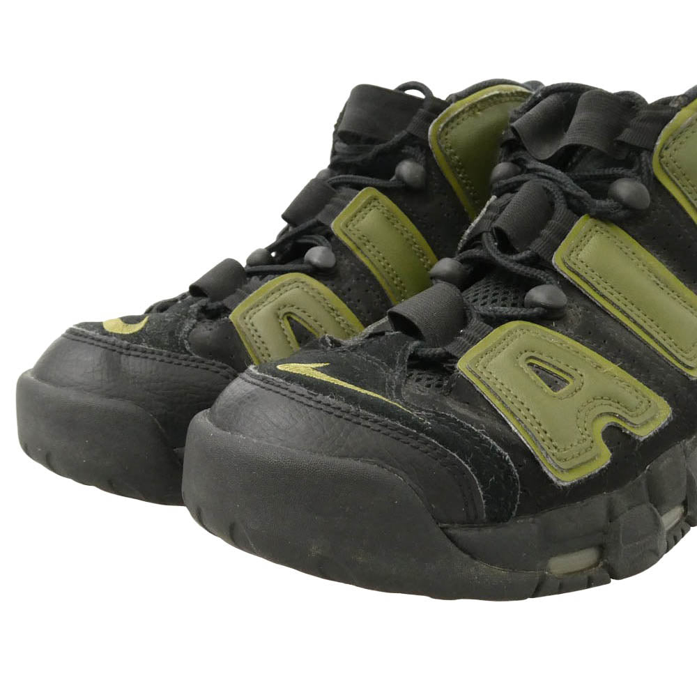 NIKE ナイキ DH8011-001 Air More Uptempo '96 Rough Green エアモアアップテンポ モアテン スニーカー ブラック系 モスグリーン系 26.5cm【中古】