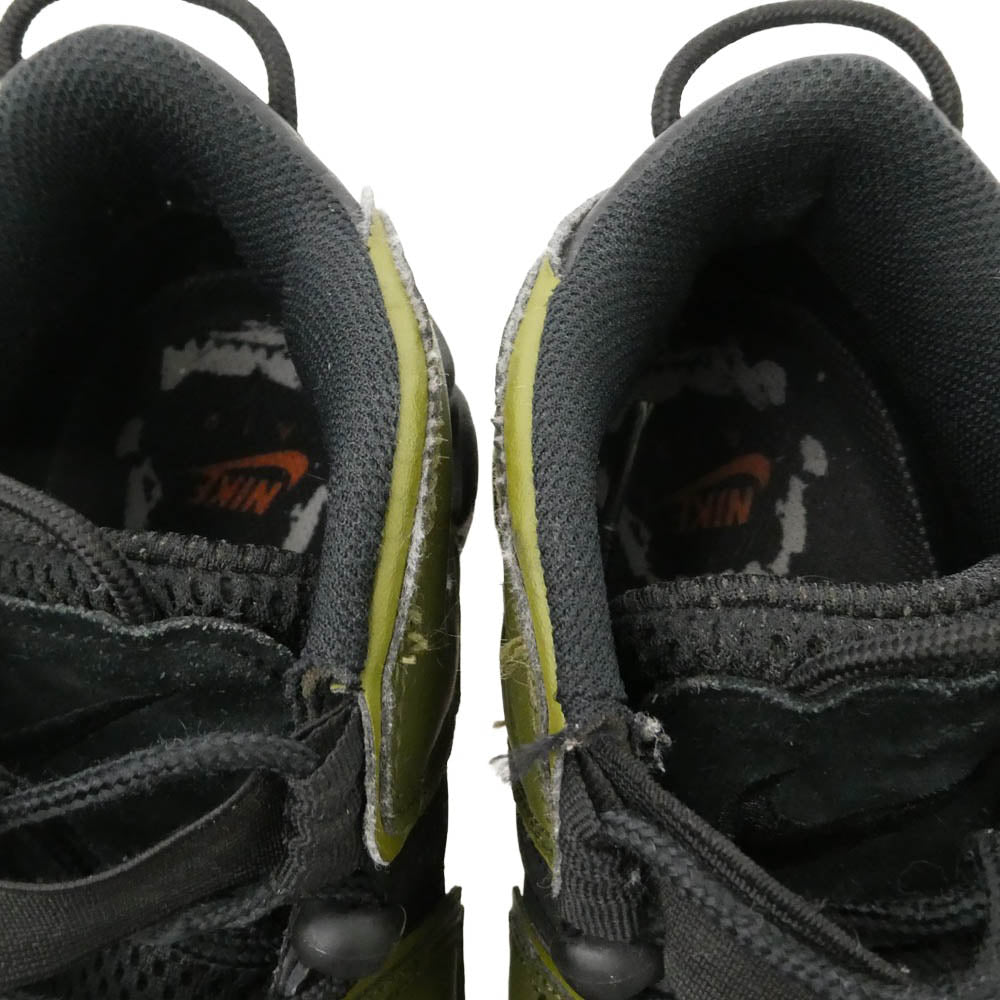 NIKE ナイキ DH8011-001 Air More Uptempo '96 Rough Green エアモアアップテンポ モアテン スニーカー ブラック系 モスグリーン系 26.5cm【中古】