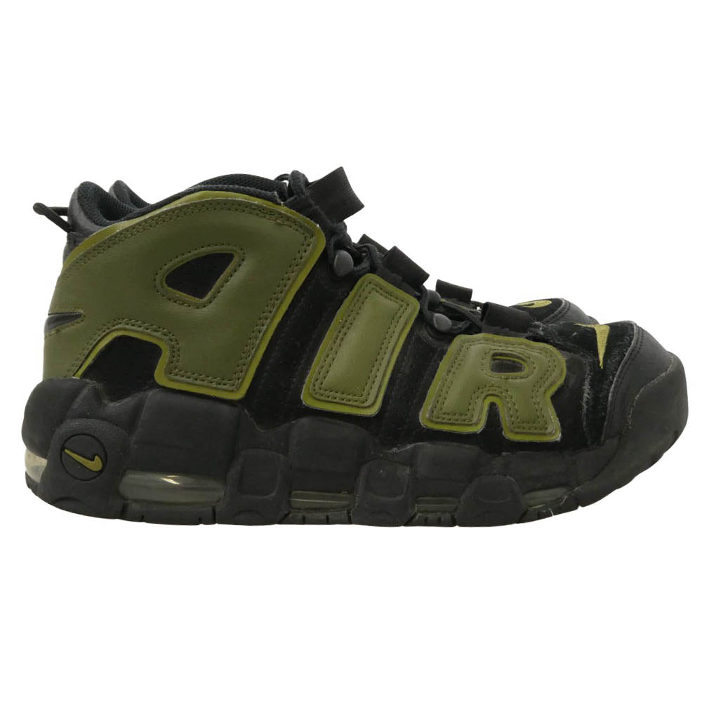 NIKE ナイキ DH8011-001 Air More Uptempo '96 Rough Green エアモアアップテンポ モアテン スニーカー ブラック系 モスグリーン系 26.5cm【中古】