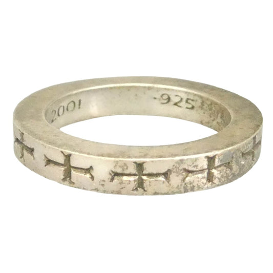 CHROME HEARTS クロムハーツ（原本無） 3mm SPACER FUCKYOU ファックユー スペーサー リング アフター1Pダイヤ シルバー系 約9号【中古】
