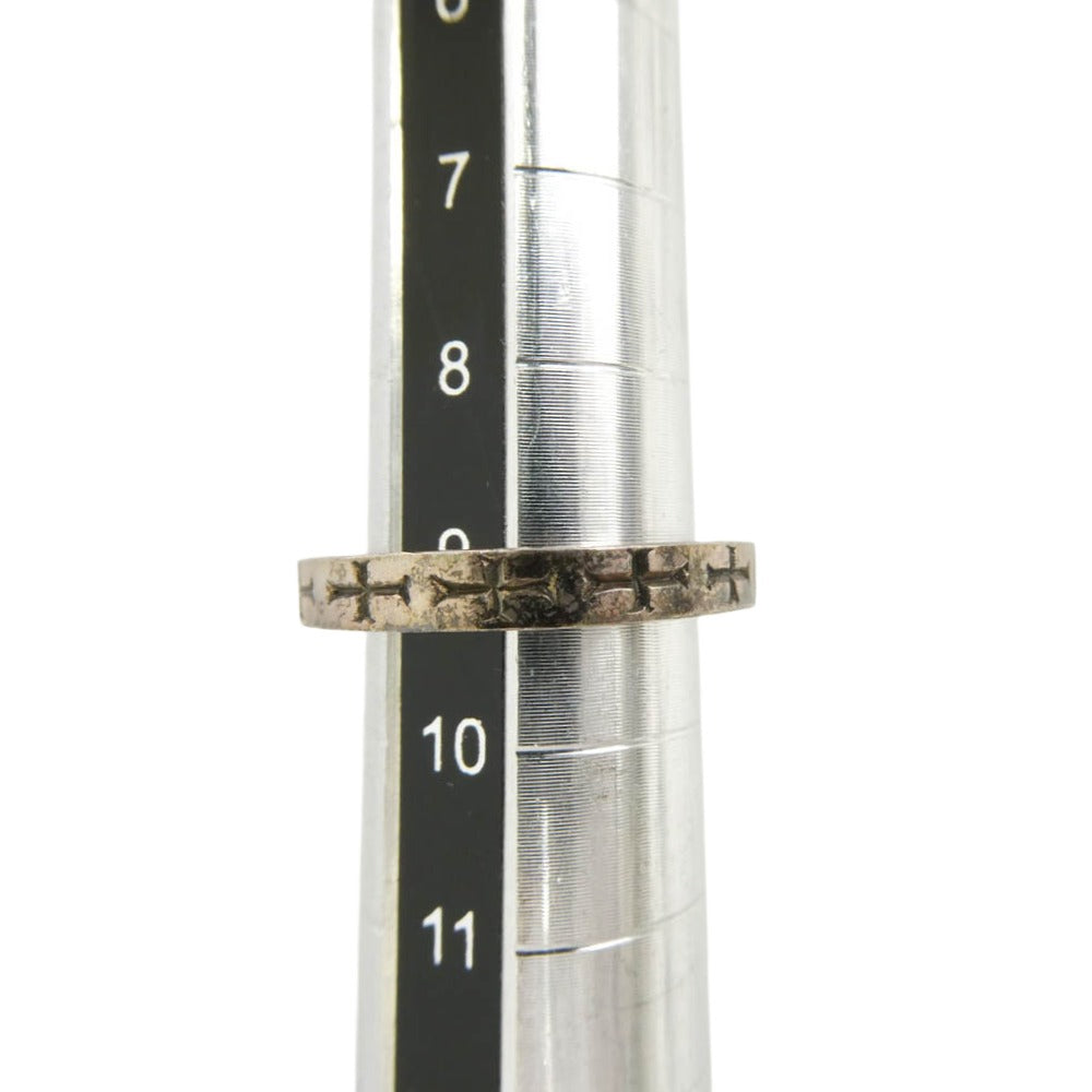 CHROME HEARTS クロムハーツ（原本無） 3mm SPACER FUCKYOU ファックユー スペーサー リング アフター1Pダイヤ シルバー系 約9号【中古】