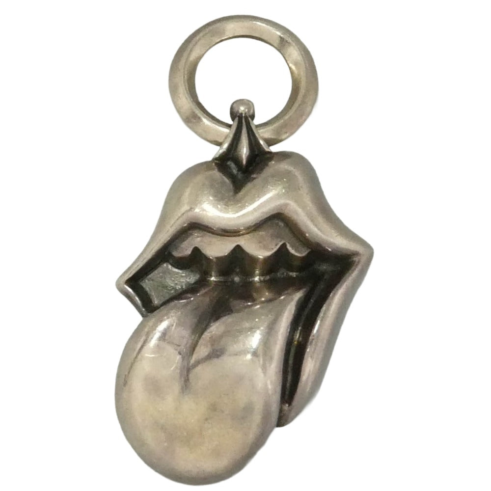 CHROME HEARTS クロムハーツ（原本無） LIPSTONGUE PENDANT リップアンドタン ペンダント トップ シルバー系【中古】