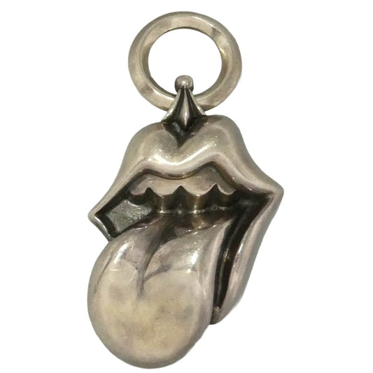 CHROME HEARTS クロムハーツ（原本無） LIPSTONGUE PENDANT リップアンドタン ペンダント トップ シルバー系【中古】