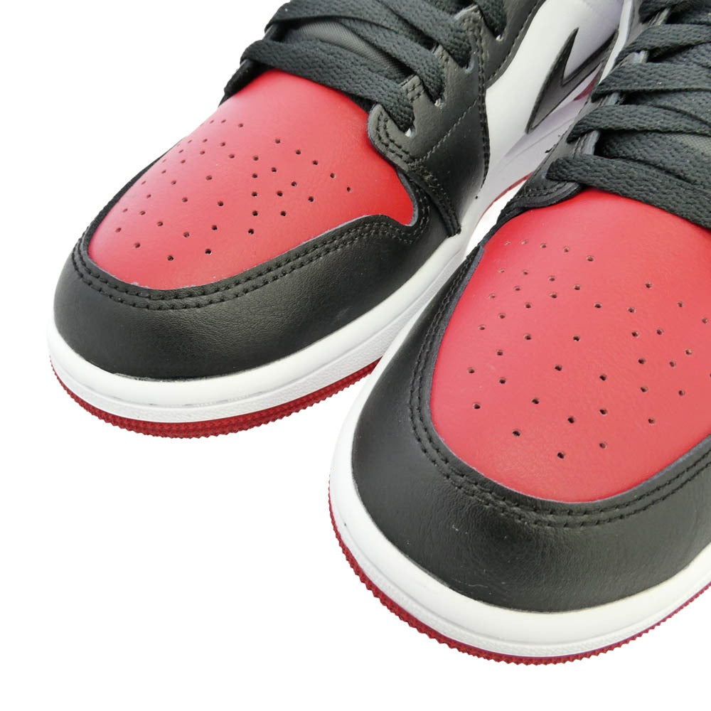 NIKE ナイキ 553558-161 Air Jordan 1 Low Bred Toe エアジョーダン1 ロー ブレッドトゥ ローカット スニーカー マルチカラー系 27.5cm【極上美品】【中古】