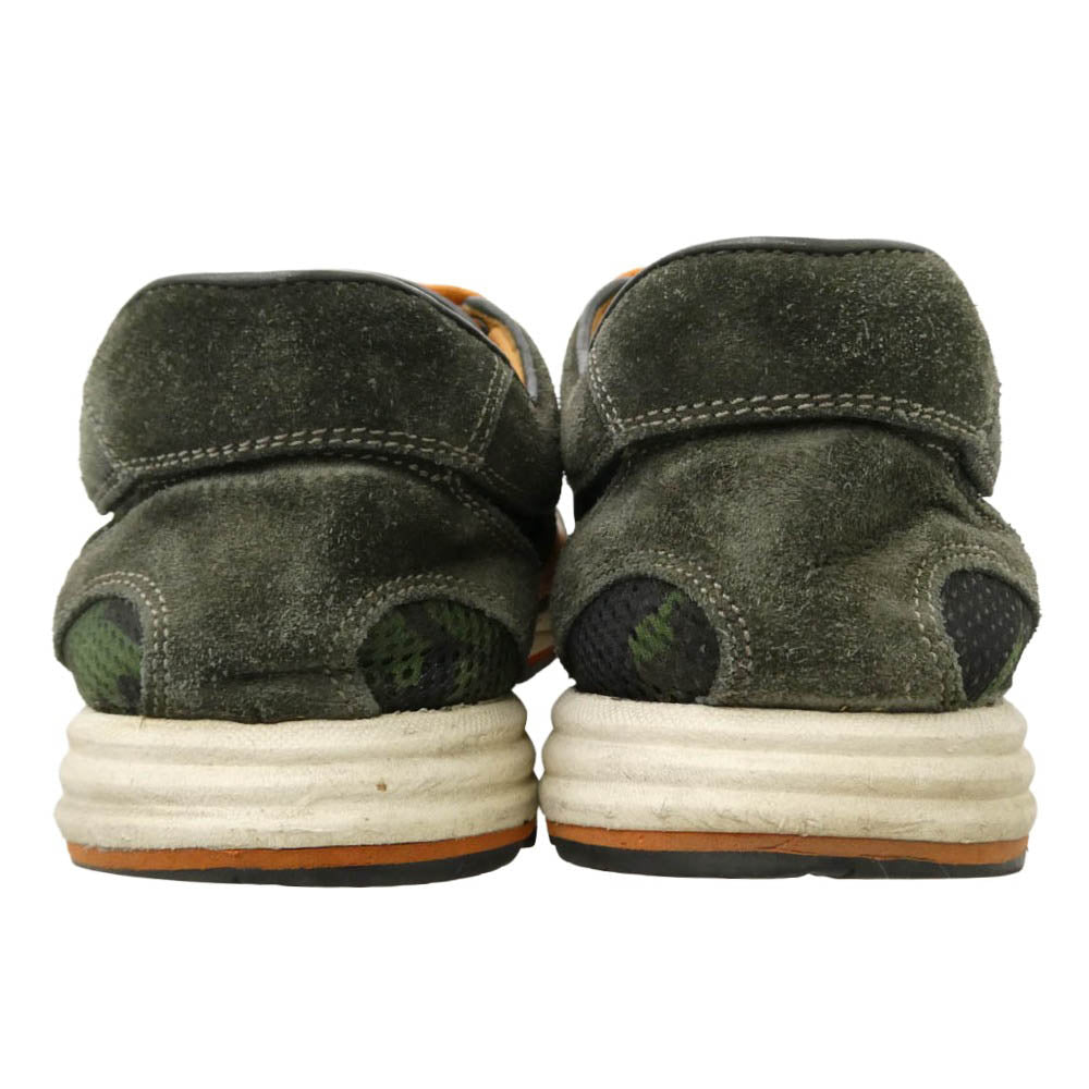 JIMMY CHOO ジミーチュウ スエード レザー カモ ローカット スニーカー マルチカラー系 41【中古】