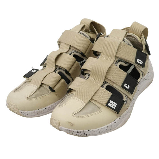 Alexander McQueen アレキサンダーマックイーン ロゴ ベルクロストラップ サンダルスニーカー ベージュ系 ホワイト系 41【中古】