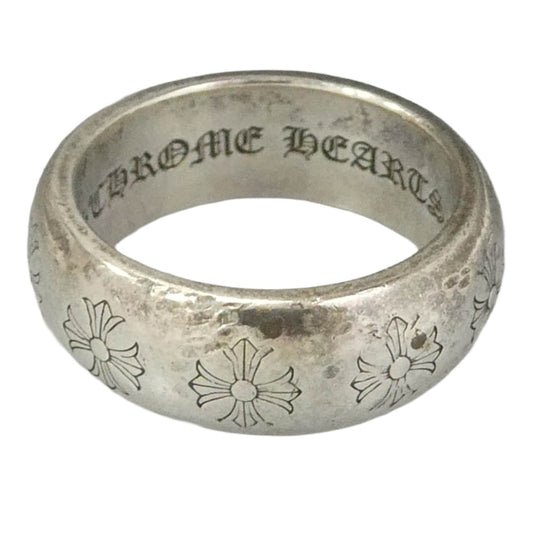 CHROME HEARTS クロムハーツ（原本無） 国内レシート付属 RND 10mm ラウンド リング シルバー系 24号【中古】