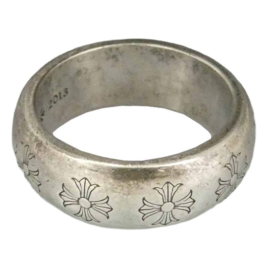 CHROME HEARTS クロムハーツ（原本無） 国内レシート付属 RND 10mm ラウンド リング シルバー系 24号【中古】