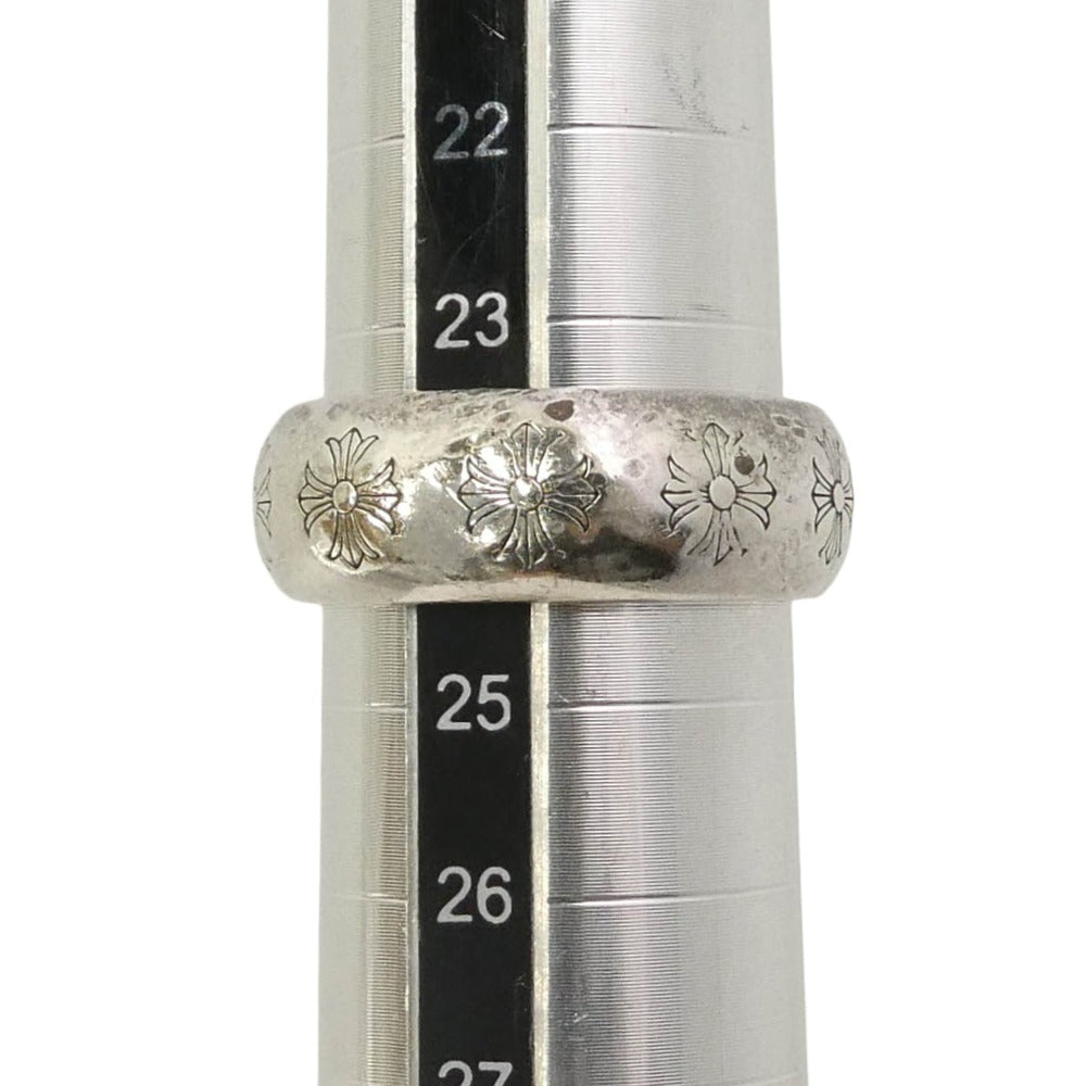 CHROME HEARTS クロムハーツ（原本無） 国内レシート付属 RND 10mm ラウンド リング シルバー系 24号【中古】