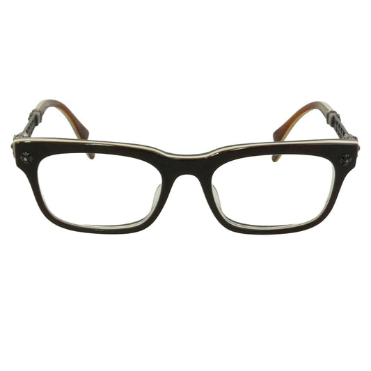 CHROME HEARTS クロムハーツ（原本無） INSTABONE II CHプラス アイウェア 眼鏡 メガネ ブラウン系 52□20-147【中古】