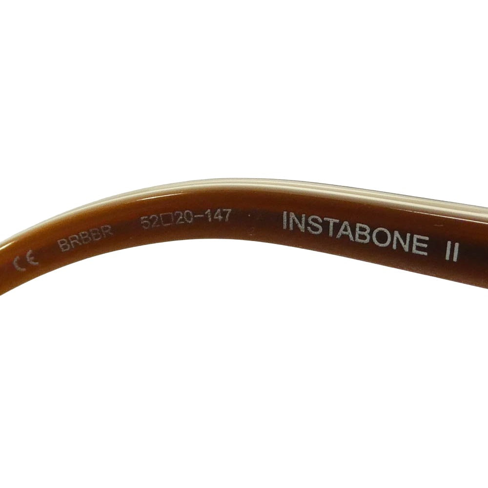 CHROME HEARTS クロムハーツ（原本無） INSTABONE II CHプラス アイウェア 眼鏡 メガネ ブラウン系 52□20-147【中古】