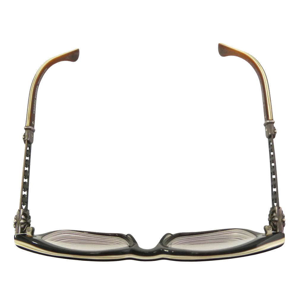 CHROME HEARTS クロムハーツ（原本無） INSTABONE II CHプラス アイウェア 眼鏡 メガネ ブラウン系 52□20-147【中古】