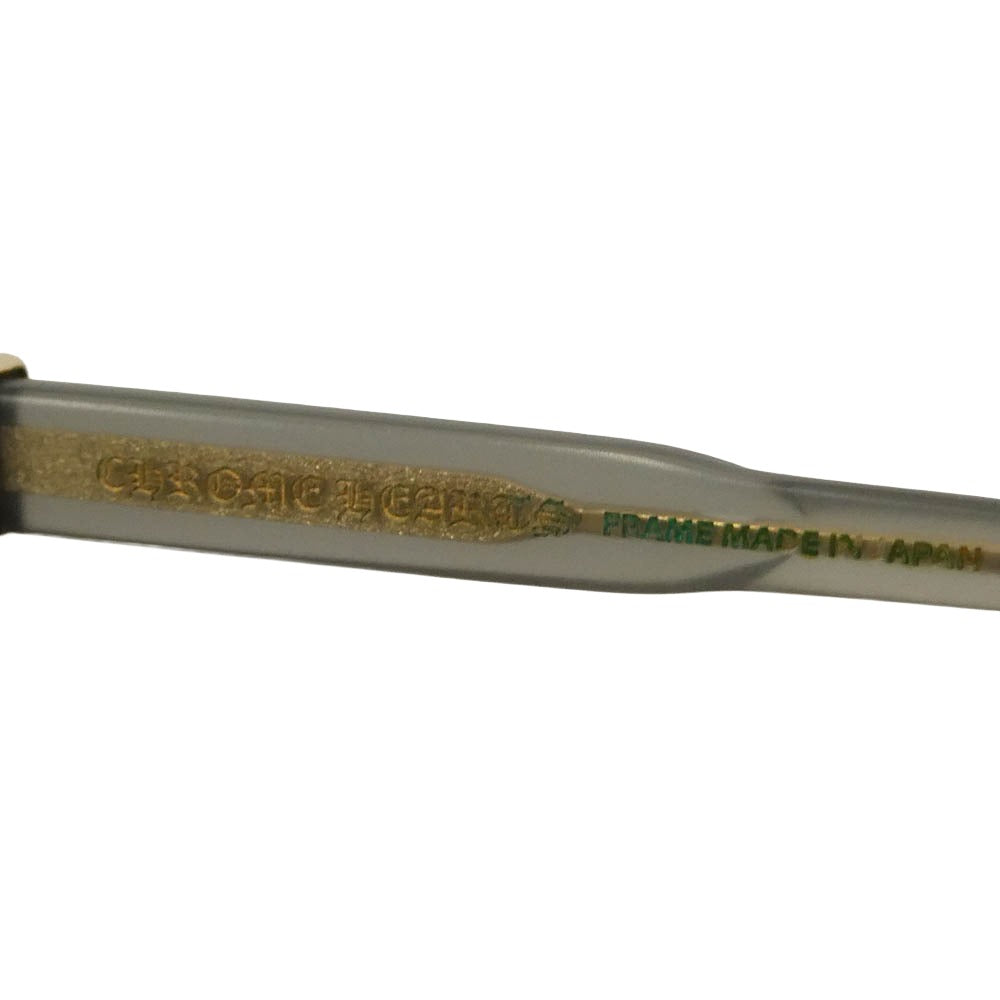 CHROME HEARTS クロムハーツ（原本無） COX UCKER アイウェア 眼鏡 メガネ グレー系 クリア系 52□19-153【中古】